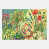 Desert Garden Wrapping Paper Flat Sheet Set van 3 (Voorkant)