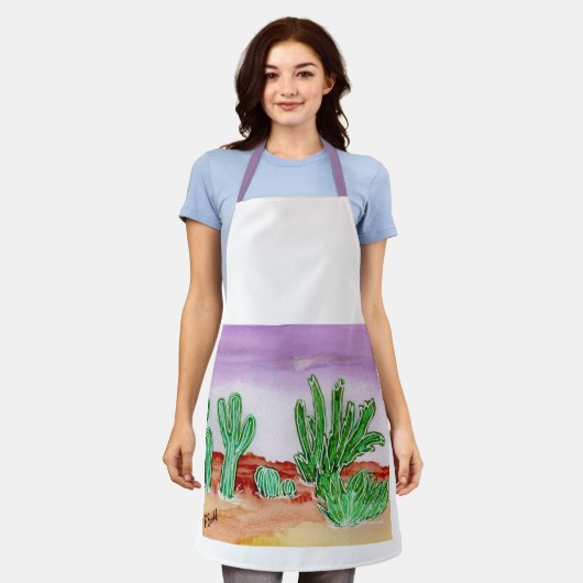 Desert-Geëerd Schort (Gedragen)