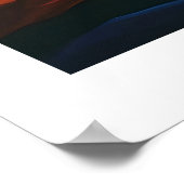 Desert-geïnspireerde Abstracte landschapskunst Poster (Hoek)