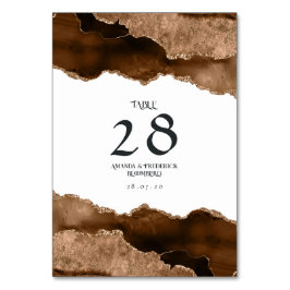 Desert Gold Agaat Bruiloft Kaart