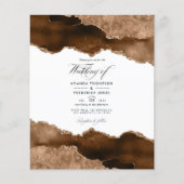 Desert Gold Agate Waterverf Weddenschap Flyer (Voorkant)