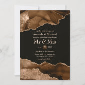 Desert Gold Agate Waterverf Weddenschap Kaart (Voorkant)