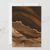 Desert Gold Agate Waterverf Weddenschap Kaart (Achterkant)