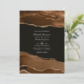 Desert Gold Agate Waterverf Weddenschap QR Code Rs Kaart (Staand voorkant)