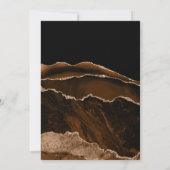 Desert Gold Waterverf Agate Bachelorette Party Kaart (Achterkant)