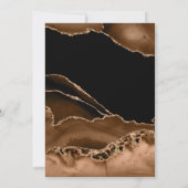 Desert Gold Waterverf Agate Rehearsal Dinner Kaart (Achterkant)