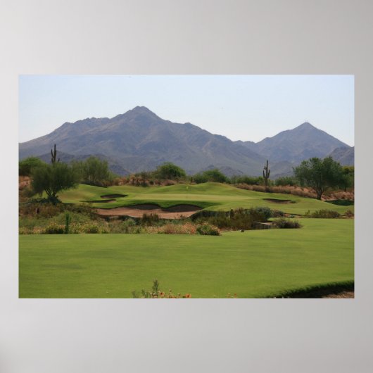 Desert Golf Poster (Voorkant)
