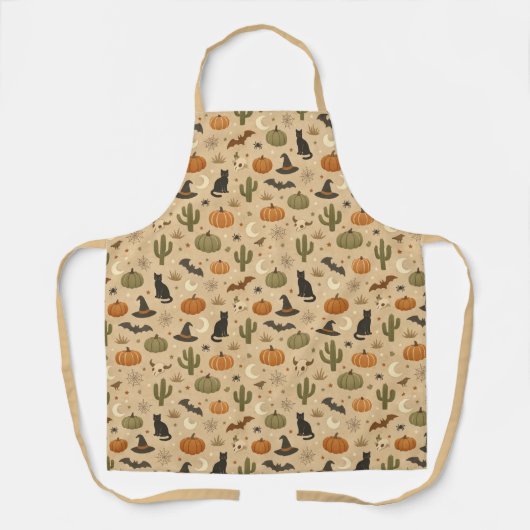 Desert Green Cactus Halloween  Schort (Voorkant)