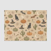 Desert Green Cactus Halloween  Tissuepapier (Voorkant)