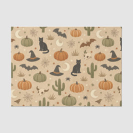 Desert Green Cactus Halloween  Tissuepapier