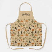 Desert Green Cactus Name Halloween  Schort (Voorkant)