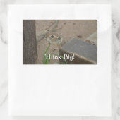 Desert Ground Eekhoorn Dier Motivatie Rechthoekige Sticker (Tas)