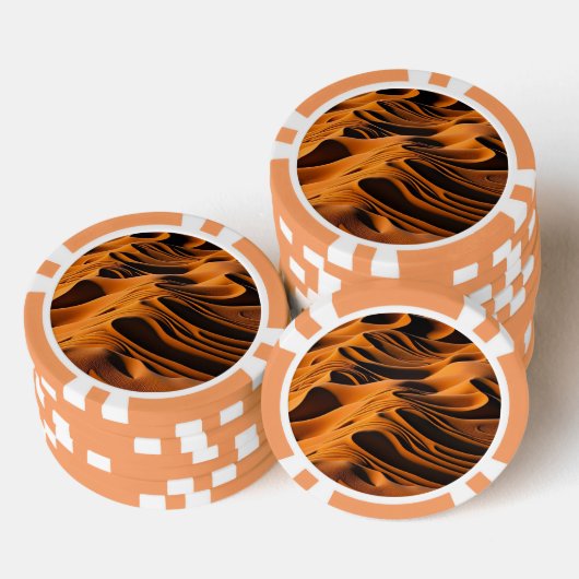 Desert Harmony Poker Chips (Opstapeling)