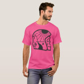 Desert Helmet Skull Baseball Sleeve T-shirt (Voorkant volledig)