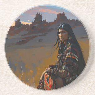 Desert Herfst Zandsteen Onderzetter