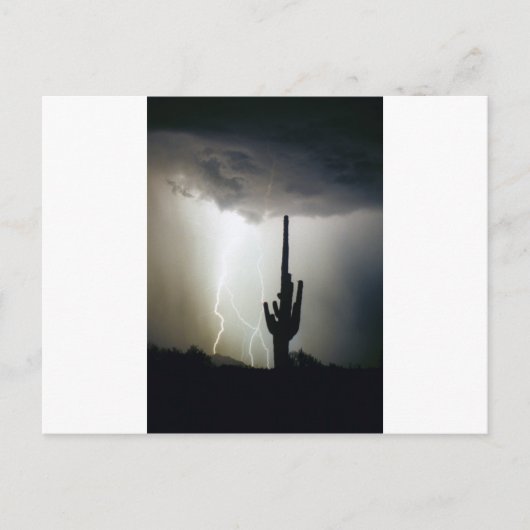 Desert Highlands Lightning Briefkaart (Voorkant)