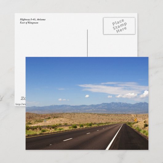 Desert Highway Briefkaart (Voorkant / Achterkant)