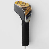 Desert Hills Sand Gold Mosaic Fine Art Golfheadcover (Schuin)
