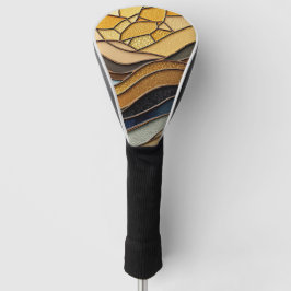 Desert Hills Sand Gold Mosaic Fine Art Golfheadcover