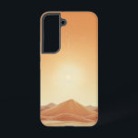 Desert Horizon Glow telefoonhoesje Samsung Galaxy Hoesje<br><div class="desc">Zachte zandduinen strekken zich uit naar een gloeiende hemel en bieden een minimalistische en aardse weergave van de uitgestrekte woestijnhorizon.</div>