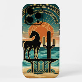 Desert Horse Silhouette , iPhone 16 Pro Max Case  Hoesje