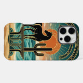 Desert Horse Silhouette , iPhone 16 Pro Max Case Hoesje (Achterkant horizontaal)