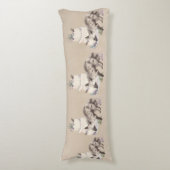 Desert Hyena Birthday – Minimal Botanical Illustra Lichaamskussen (Voorkant Verticaal)