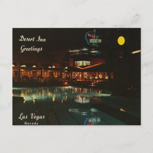 Desert Inn  Las Vegas Casino Neon Post Kaart (Voorkant)