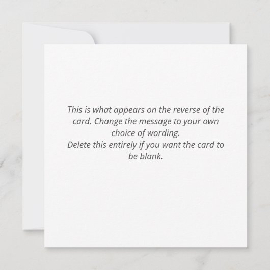 Desert Island Fish & Coconut Menu Cartoon (Achterkant)