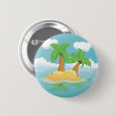 Desert Island Ronde Button 5,7 Cm (Voorkant /achterkant)