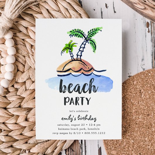 Desert Island | Uitnodiging zomervakantie