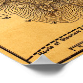 Desert IslandPanoramaMap Poster (Hoek)