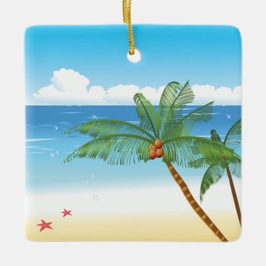 Desert Isle Keramisch Ornament (Voorkant)