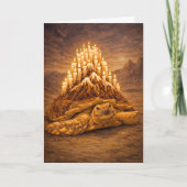 Desert king tortoise birthday cake mountain kaart (Voorkant)
