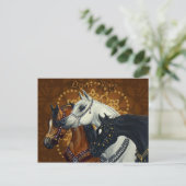 Desert Kings Arabian paarden briefkaart (Staand voorkant)