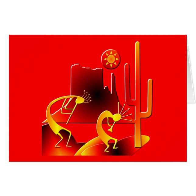 Desert Kokopelli (Voorkant Horizontaal)