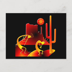 Desert Kokopelli Briefkaart