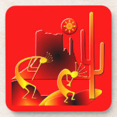 Desert Kokopelli Drankjes Onderzetter (Voorkant)