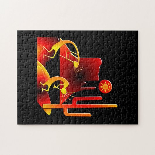 Desert Kokopelli Legpuzzel (Horizontaal)