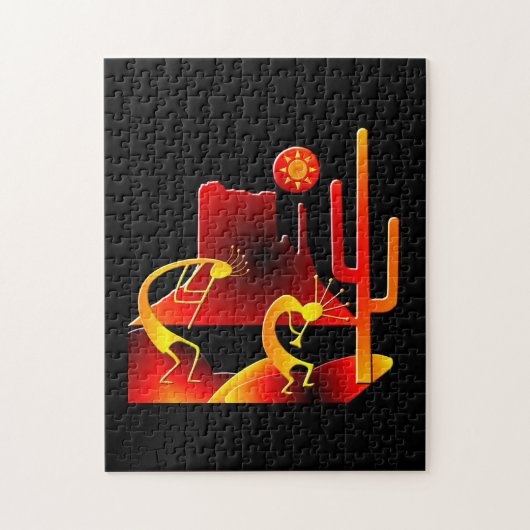 Desert Kokopelli Legpuzzel (Verticaal)