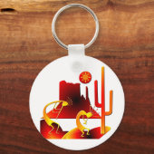 Desert Kokopelli Sleutelhanger (Voorkant)