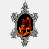 Desert Kokopelli Tin Sneeuwvlok Ornament (Links)