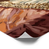 Desert Lamp - Painterly Style Stilleven Kunst Poster (Hoek)