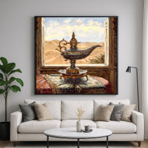 Desert Lamp - Painterly Style Stilleven Kunst