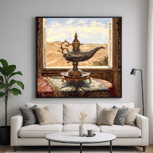 Desert Lamp - Painterly Style Stilleven Kunst Poster