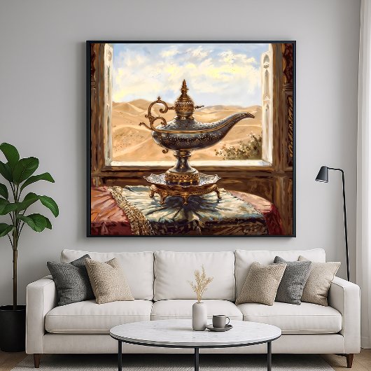 Desert Lamp - Painterly Style Stilleven Kunst Poster