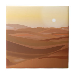 Desert Landscape Decoratieve Tegel Tegeltje