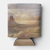 Desert Landscape Monument Valley And Cloudy Sky Blikjeskoeler (Voorkant)