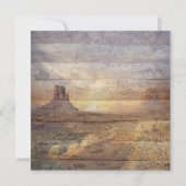 Desert Landscape Monument Valley And Cloudy Sky Kaart (Voorkant)