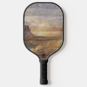 Desert Landscape Monument Valley And Cloudy Sky Pickleball Paddle (Voorkant)
